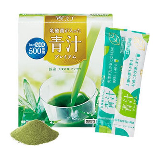 乳酸菌が入った青汁プレミアムのパッケージ